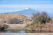 Mount Etna from the mouth of Simeto river